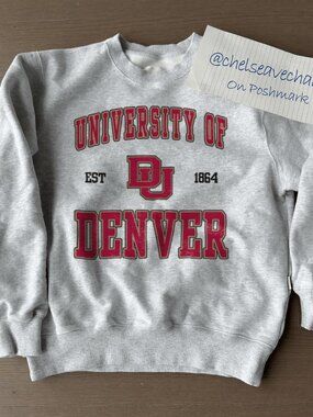 1864 Vintage University of Denver Sweatshirt, Denver College Shirt For Men Women